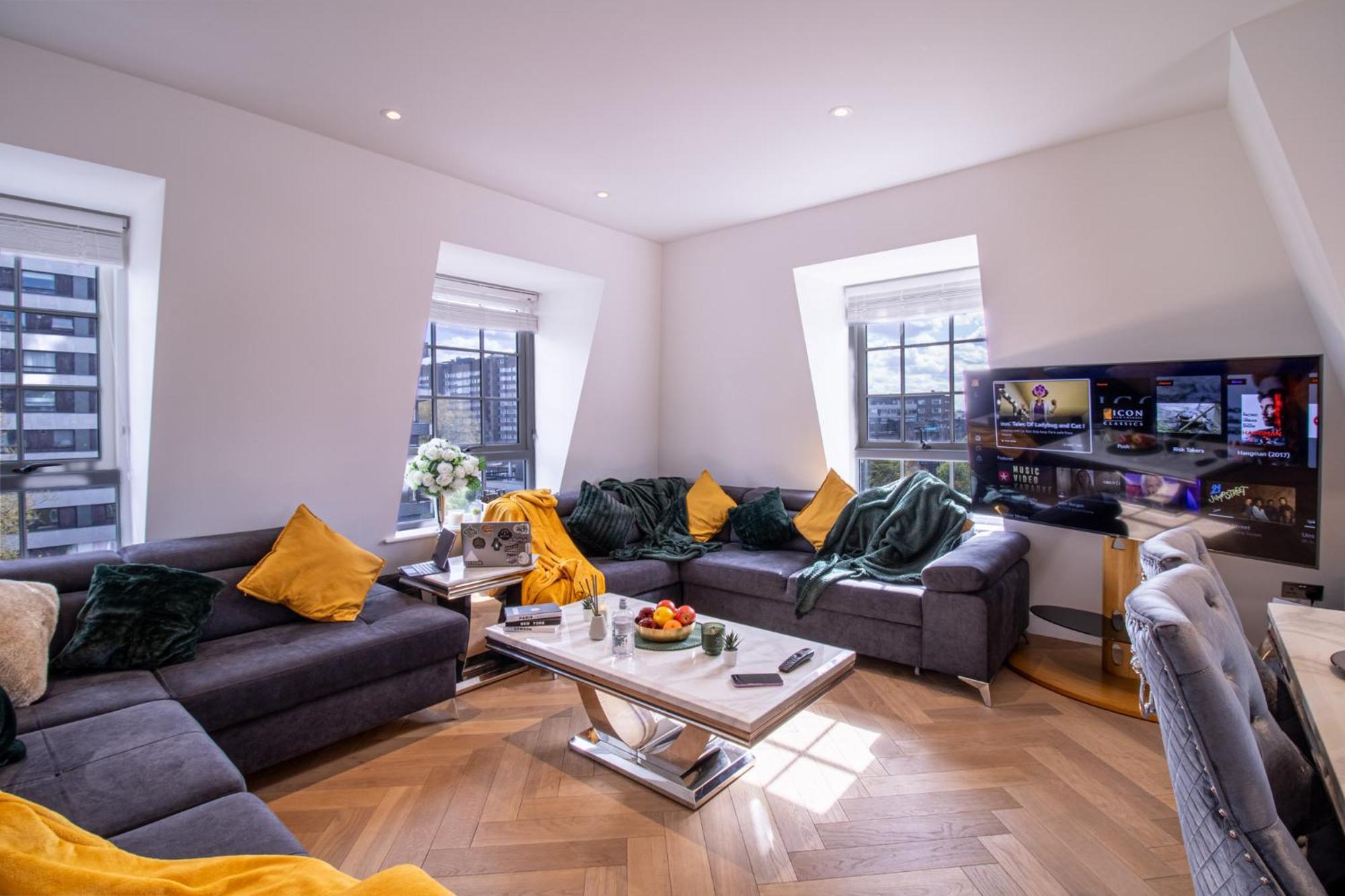 Elegant 3-Bedroom Penthouse In Marble Arch 70 London Ngoại thất bức ảnh